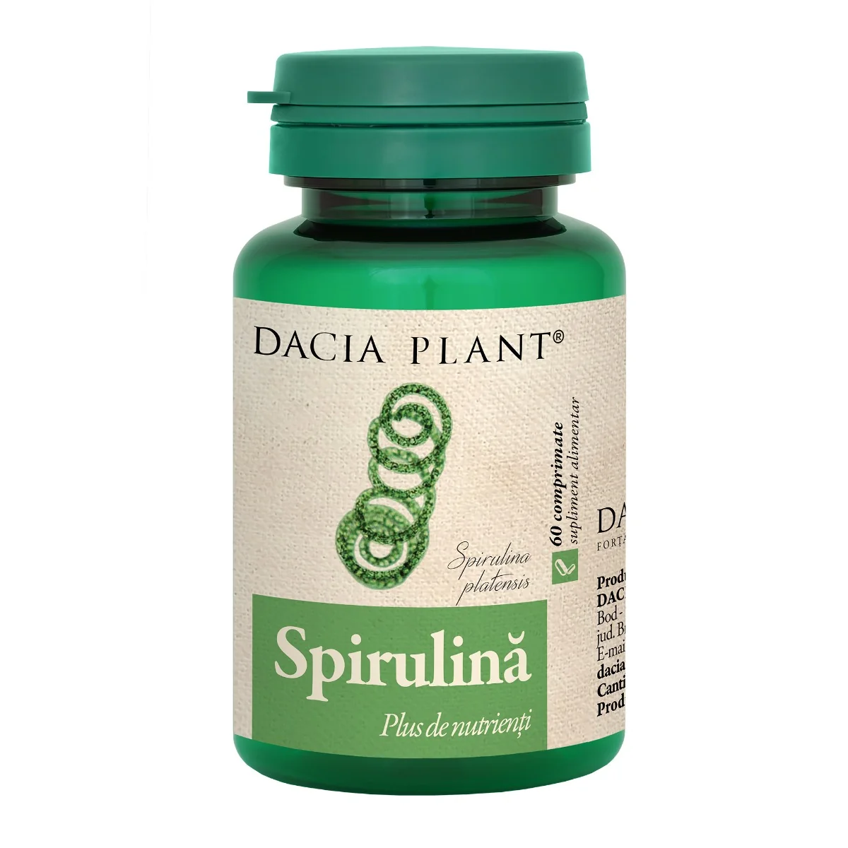 Spirulina, 60 Comprimate, Dacia Plant