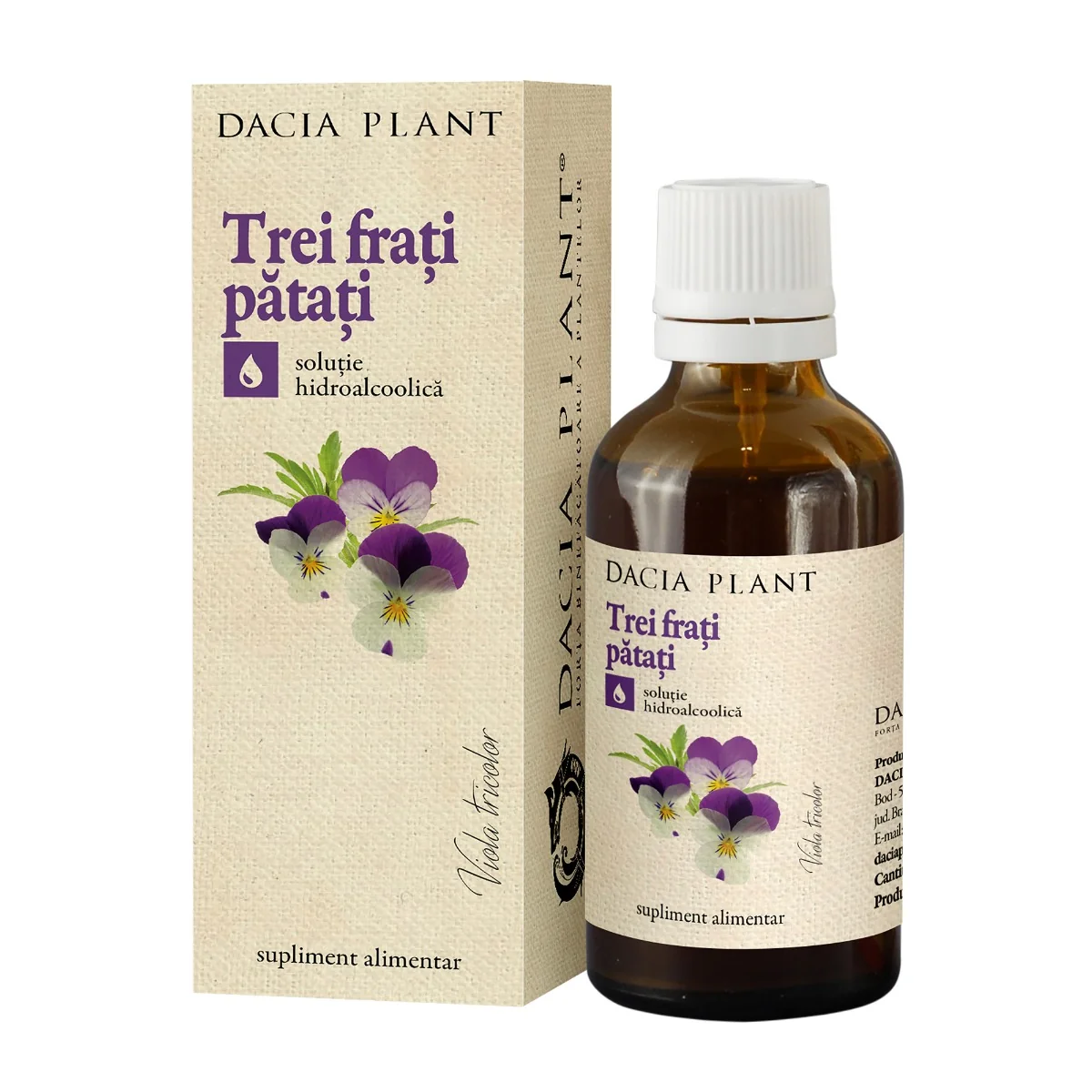 Tinctura De Trei Frati Patati, 50 ml, Dacia Plant