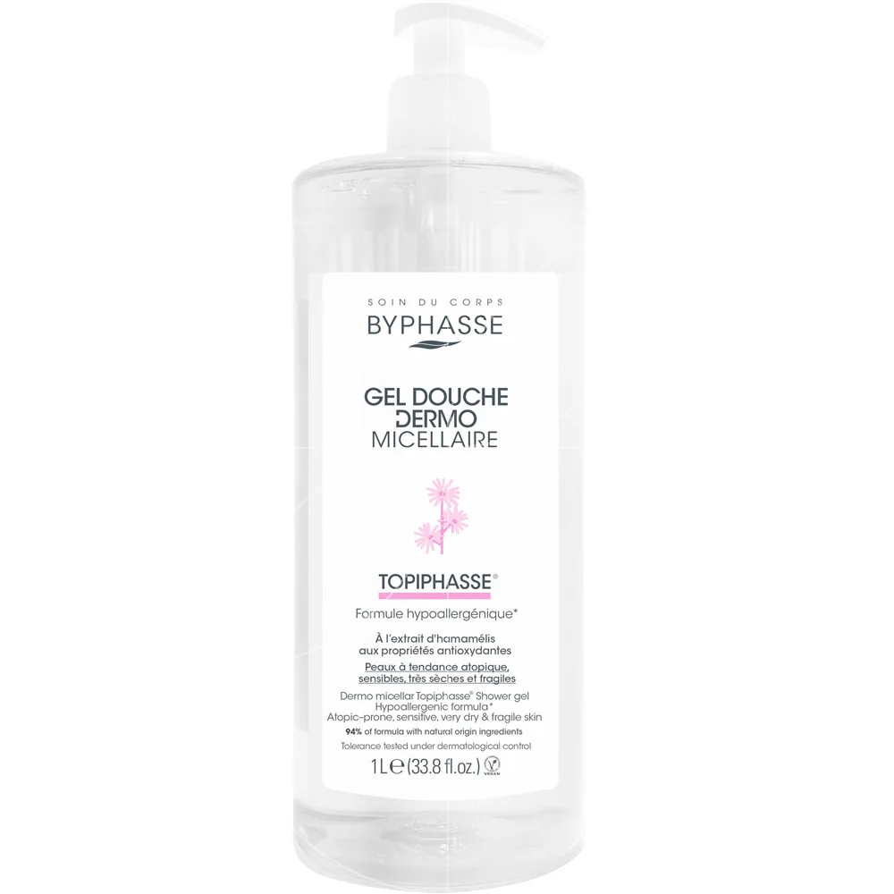 Gel de dus pentru piele atopica Dermo Micellaire Topiphasse, 1l, Byphasse