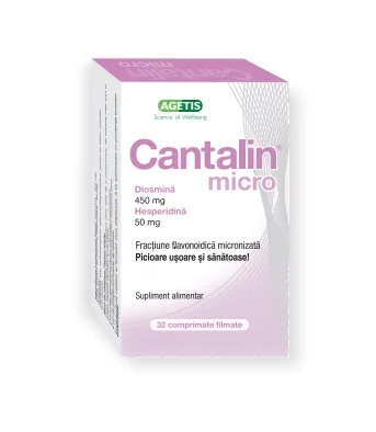 Cantalin Micro 450 mg/50 mg, 32 Comprimate, Agetis