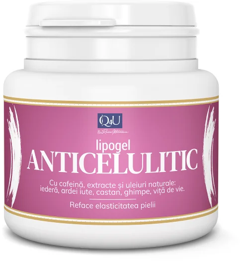Lipogel Anticelulitic Q4U, 500ml, Tis Farmaceutic