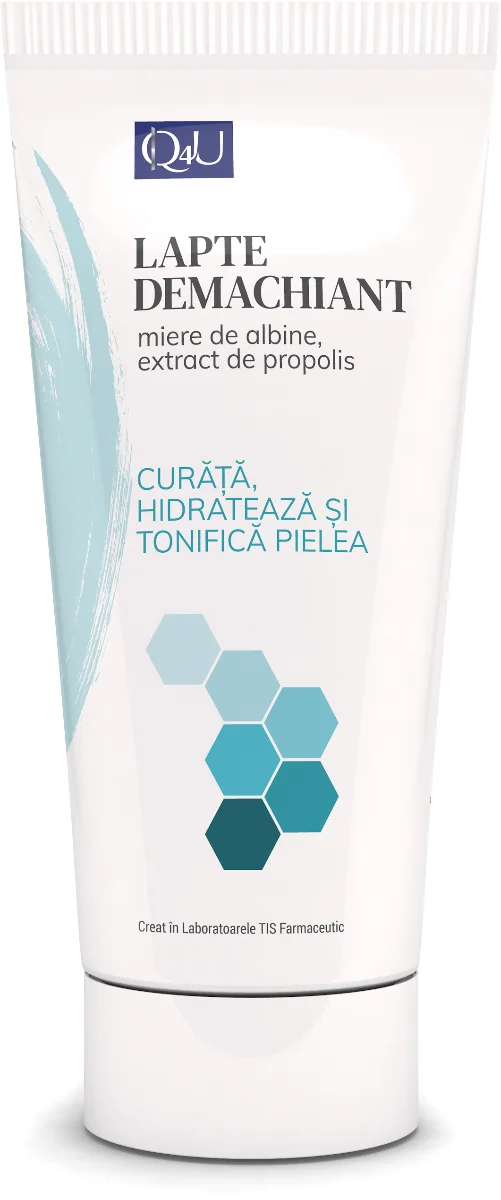 Lapte Demachiant Q4U, 100ml, Tis Farmaceutic