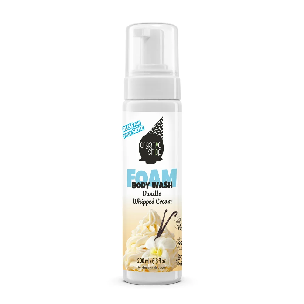 Spuma de curatare Vanilla Whipped Cream, 200ml, Organic Shop