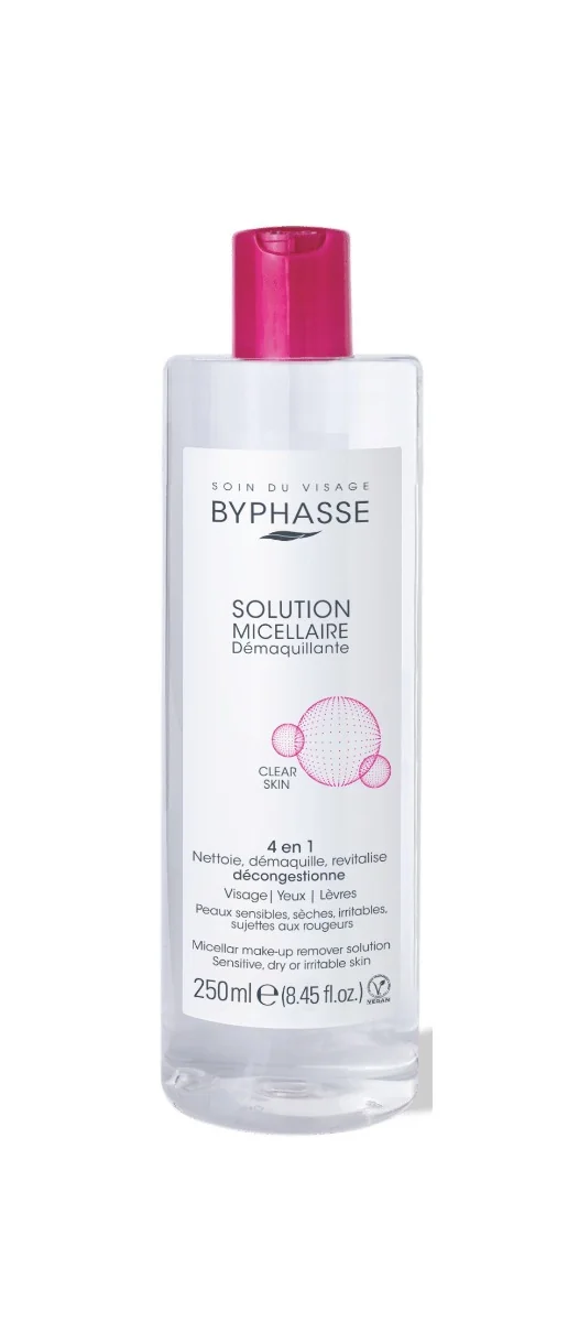 Solutie micelara demachianta pentru ten sensibil / uscat sau iritat, 250ml, Byhasse