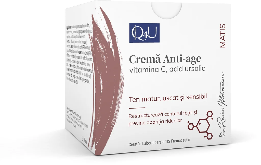 Crema Anti-Age Q4U, 50ml, Tis Farmaceutic