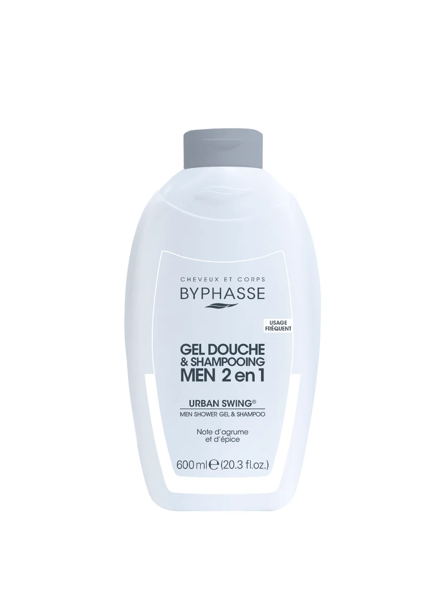 Gel de dus & Sampon 2in1 Men Urban Swing, 600ml, Byphasse