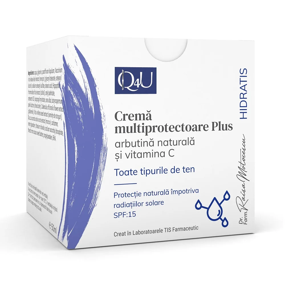 Crema Multiprotectoare Plus Q4U, 50ml, Tis Farmaceutic
