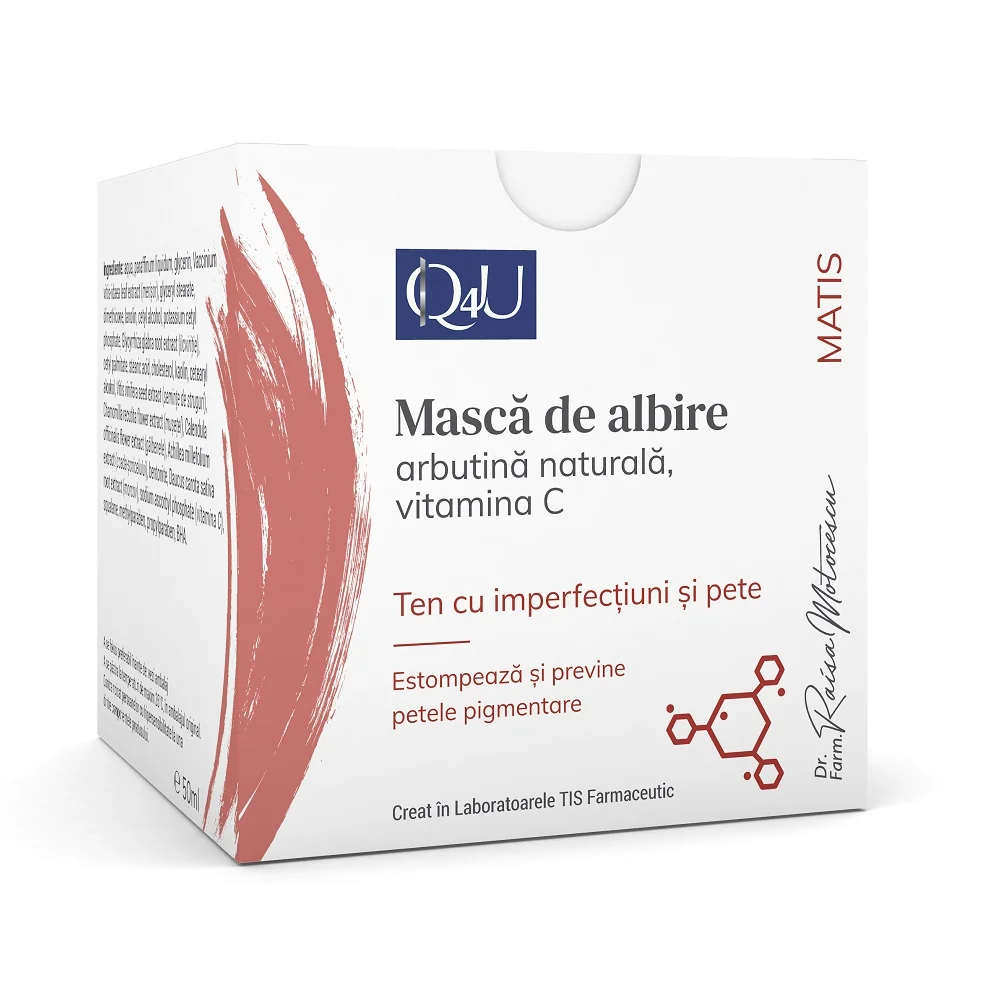 Masca De Albire Q4U, 50ml, Tis Farmaceutic
