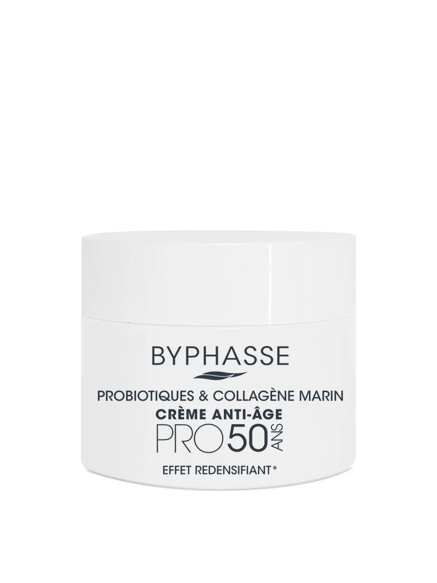 Crema anti-imbatranire cu Probiotice & Colagen marin Pro50, 60ml, Byphasse