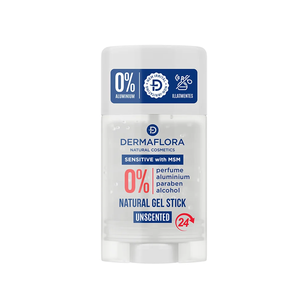 Deodorant stick gel fara parfum 0% aluminiu pentru piele sensibila, 50ml, Dermaflora