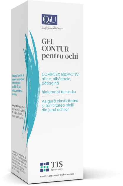 Gel Pentru Conturul Ochilor NutriTIS Q4U, 20ml, Tis Farmaceutic