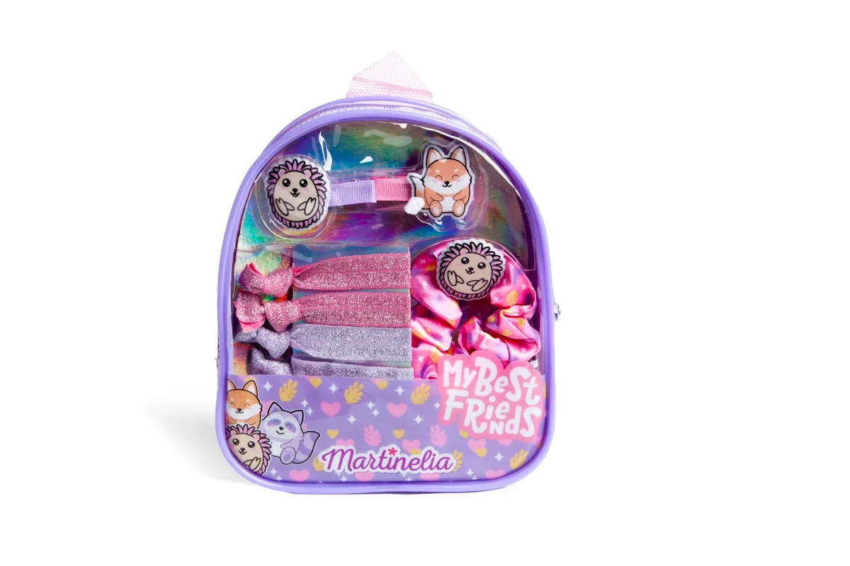 Ghiozdanel cu accesorii de par My best friends, 1 bucata, Martinelia