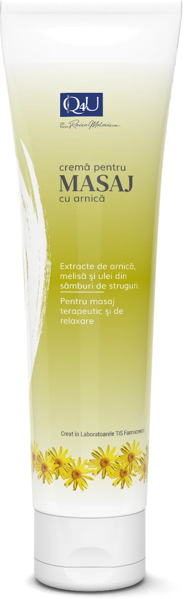 Crema Pentru Masaj Cu Arnica Q4U, 150ml, Tis Farmaceutic