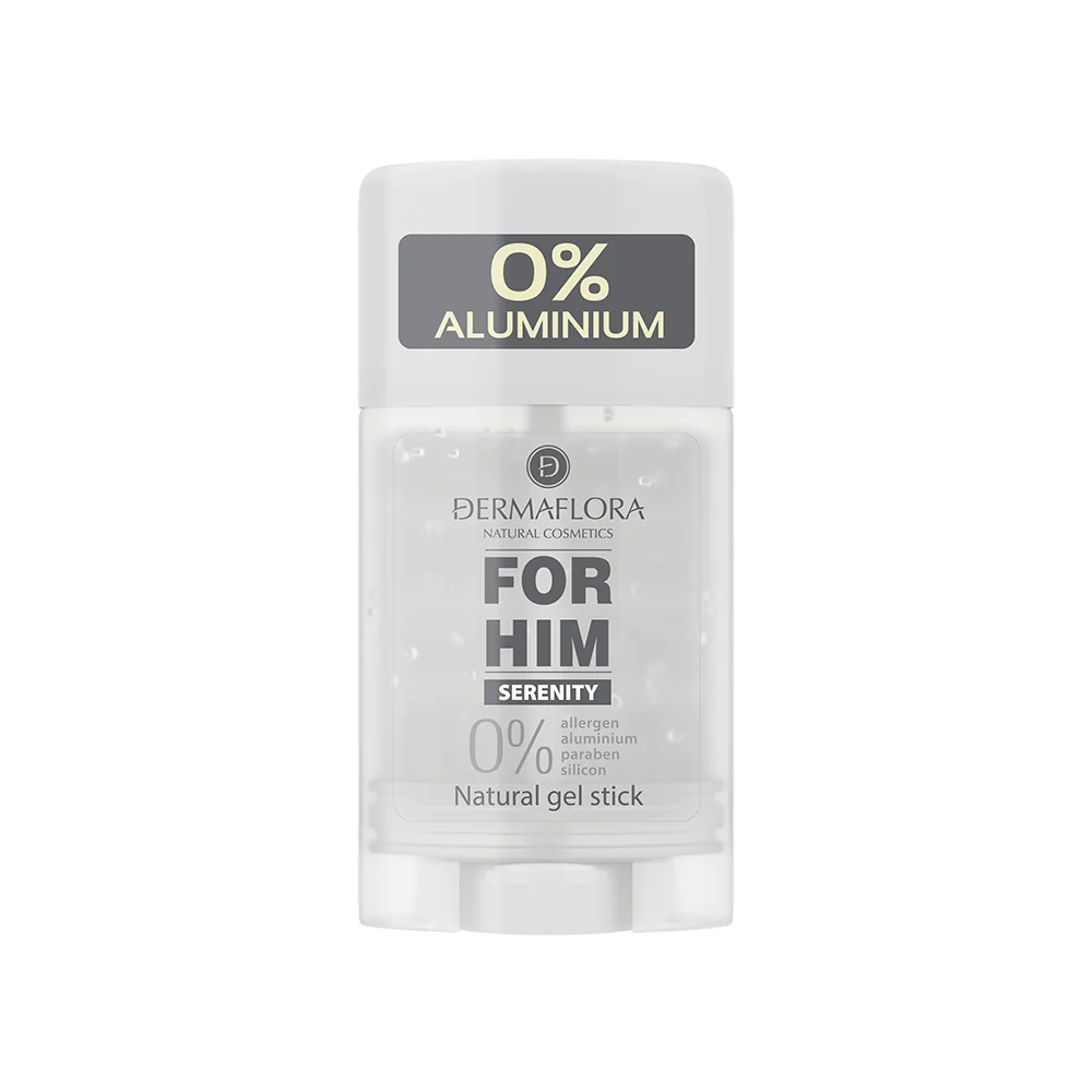 Deodorant stick gel pentru barbati 0% aluminiu Serenity, 50ml, Dermaflora
