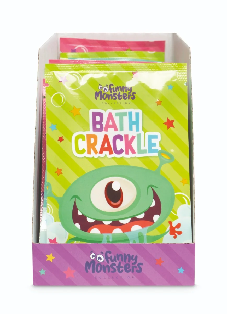 Pudra de baie efervescenta Funny Monsters, 30g, Treffina