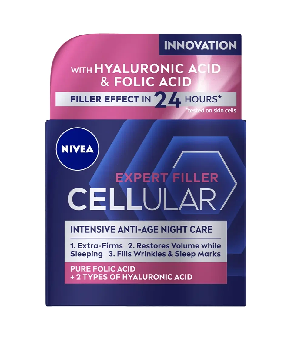 Crema de noapte Hyaluron Filler Firming Care Cellular, 50ml, Nivea