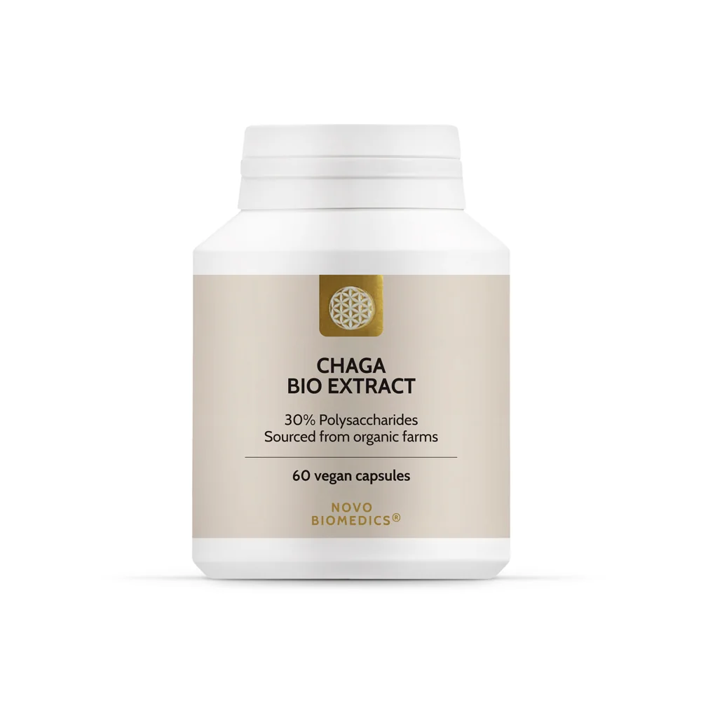 Extract de ciuperci Chaga Bio, 60 capsule, Novo Biomedics