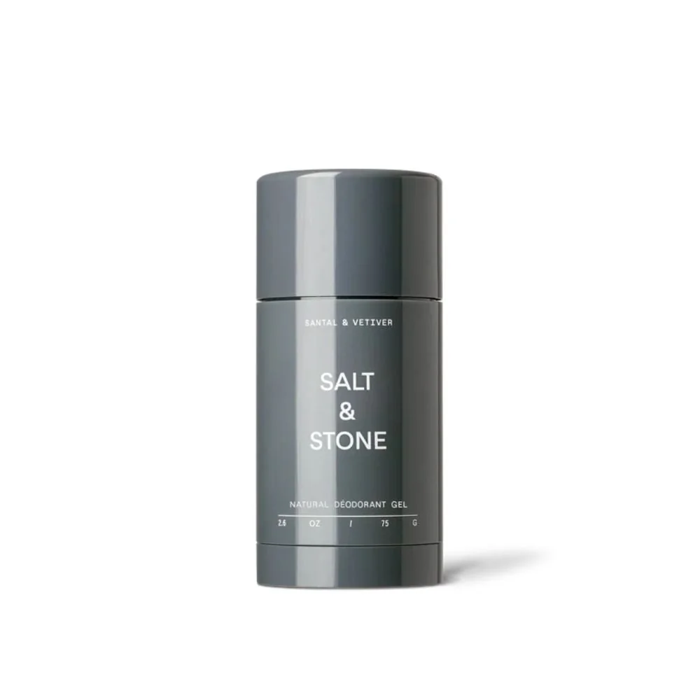 Deodorant natural pentru piele sensibila cu Santal si Vetiver, 75g, Salt & Stone