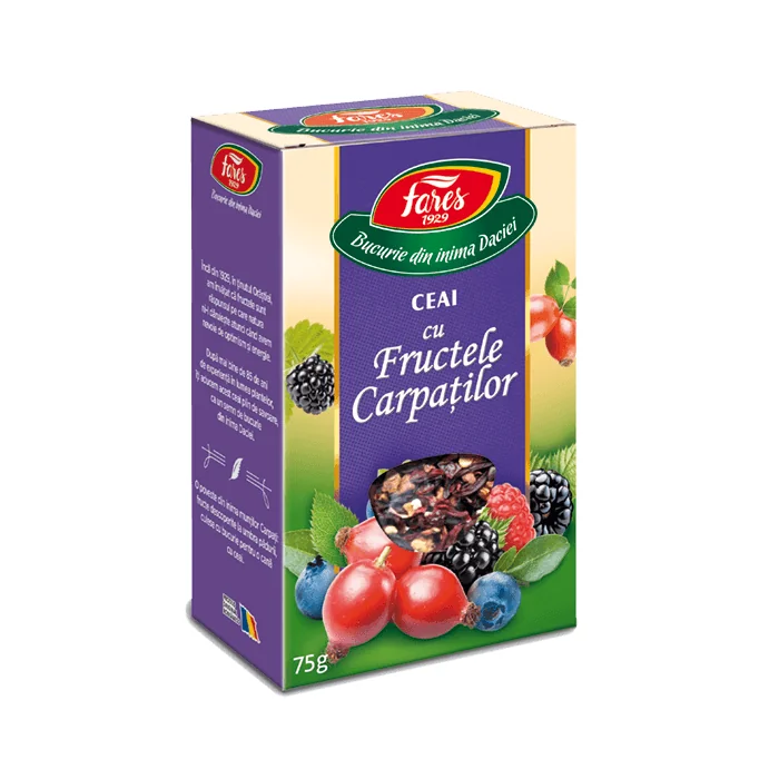 Ceai Fructele Carpatilor, 75g, Fares