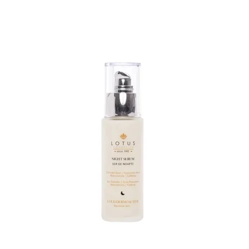 Ser de noapte pentru fata Gold Dermoactive, 50ml, Lotus Cosmetics