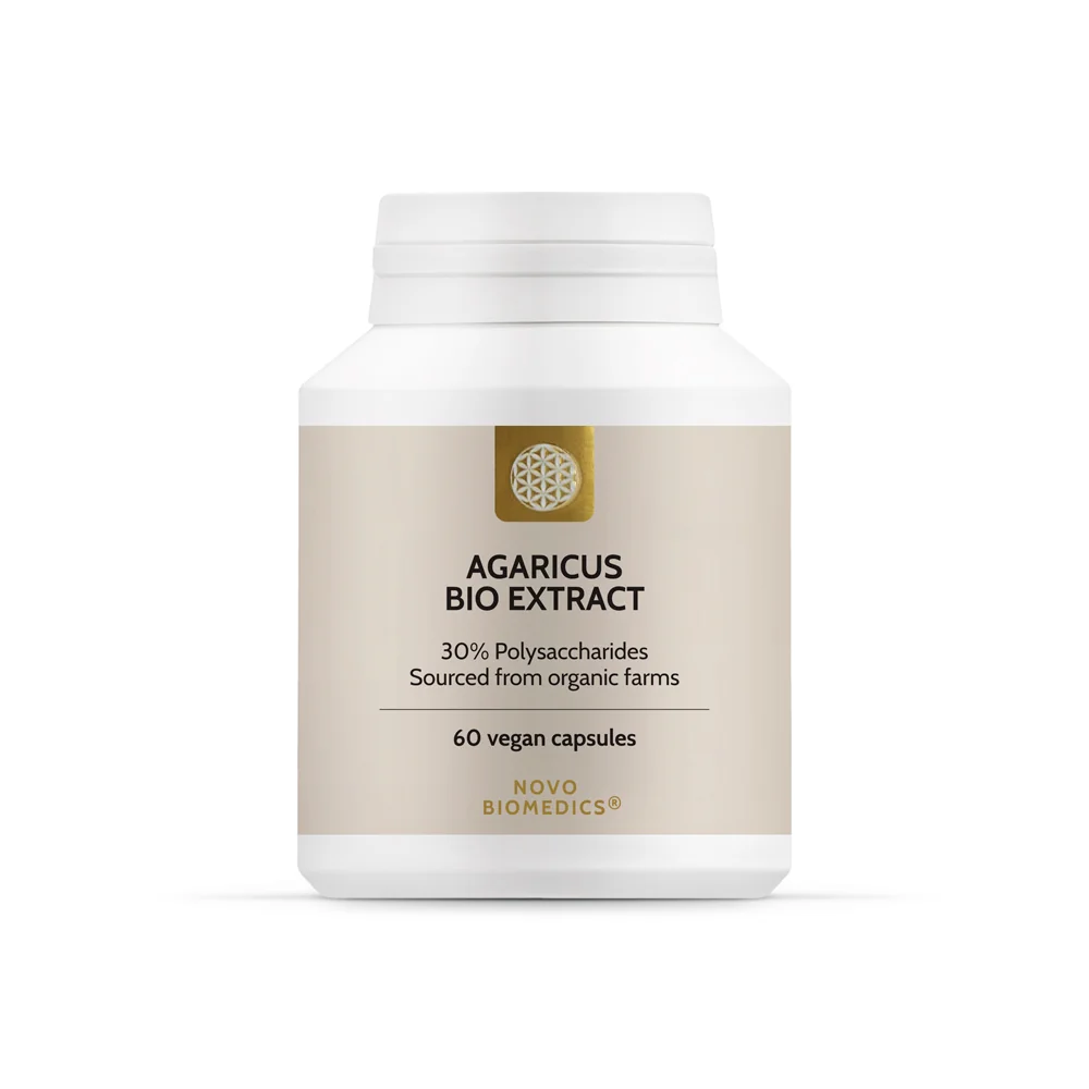 Extract de ciuperci Agaricus Bio, 60 capsule, Novo Biomedics