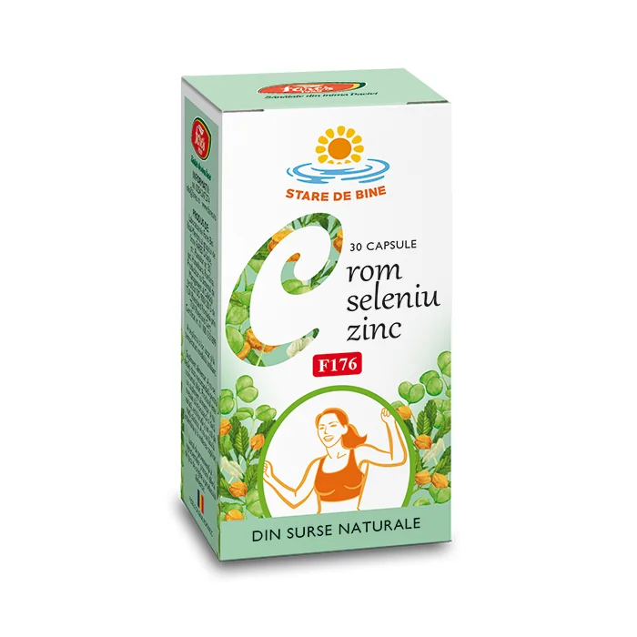 Crom Seleniu Zinc F176, 30 Capsule, Fares
