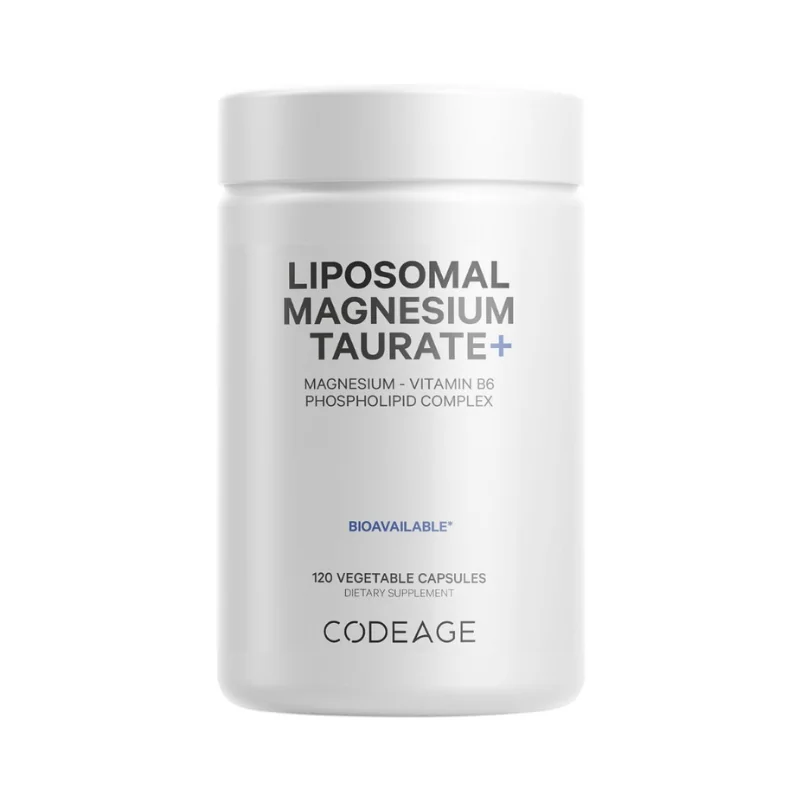 Magneziu taurat liposomal cu vitamina B6, 120 capsule, Codeage