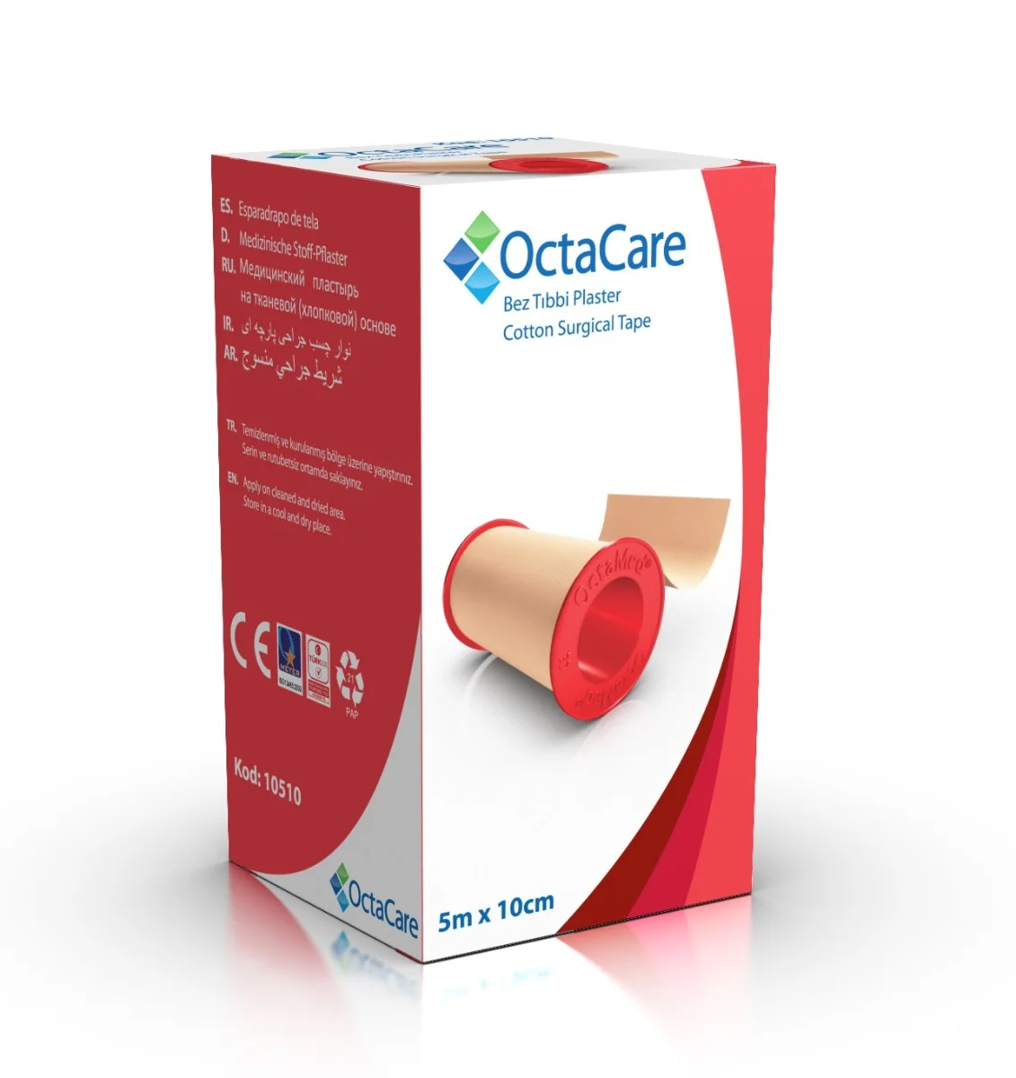Banda Adeziva Suport Elastic, 10cm x 5m, Octacare