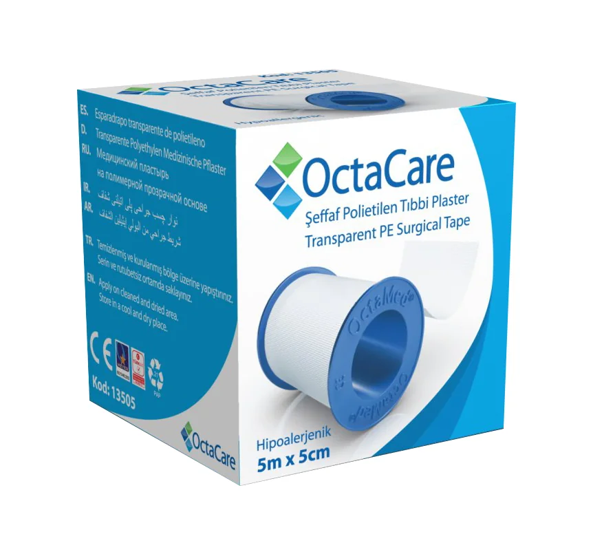 Banda Adeziva Cu Suport De Plastic, 5cmx5m, Octacare
