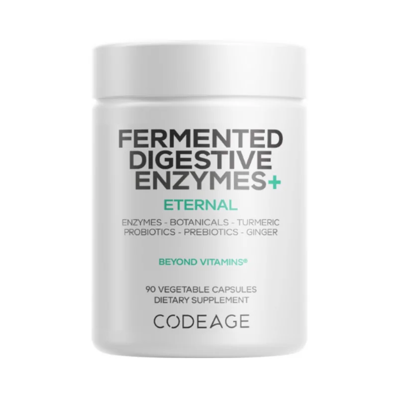 Enzime digestive fermentate cu probiotice si prebiotice, 90 capsule, Codeage