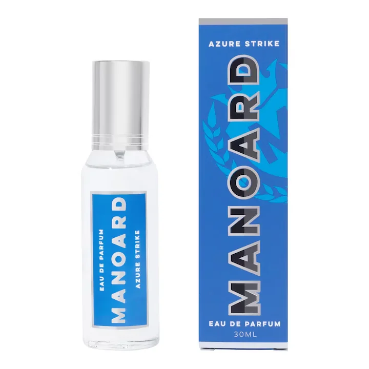 Apa de parfum pentru barbati Azur Strike, 30ml, Manoard