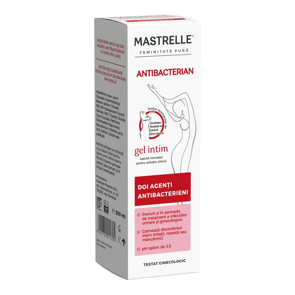 Gel intim antibacterian Mastrelle, 200ml, Doctor Fiterman