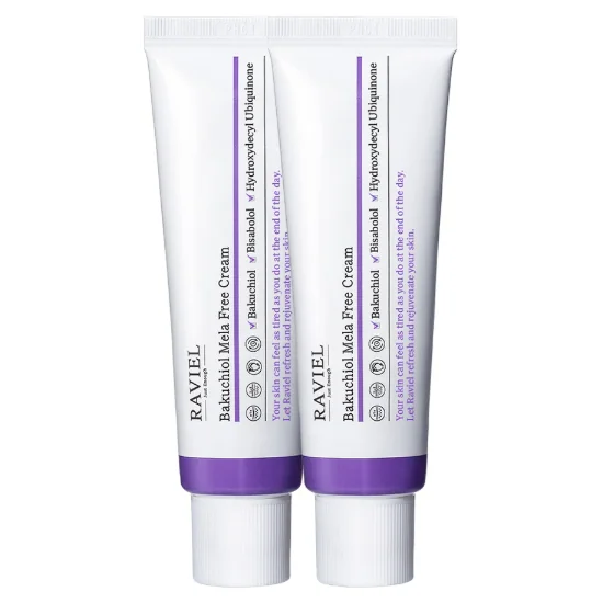 Crema de fata cu bakuchiol Mela Free, 2 x 50ml, Raviel