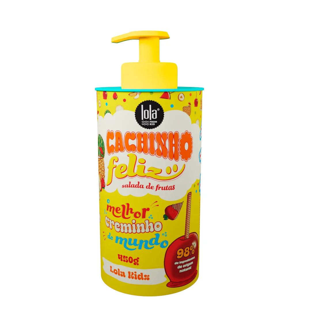 Crema pentru bucle copii cu aroma de fructe Cachinho Feliz, 450g, Lola Cosmetics