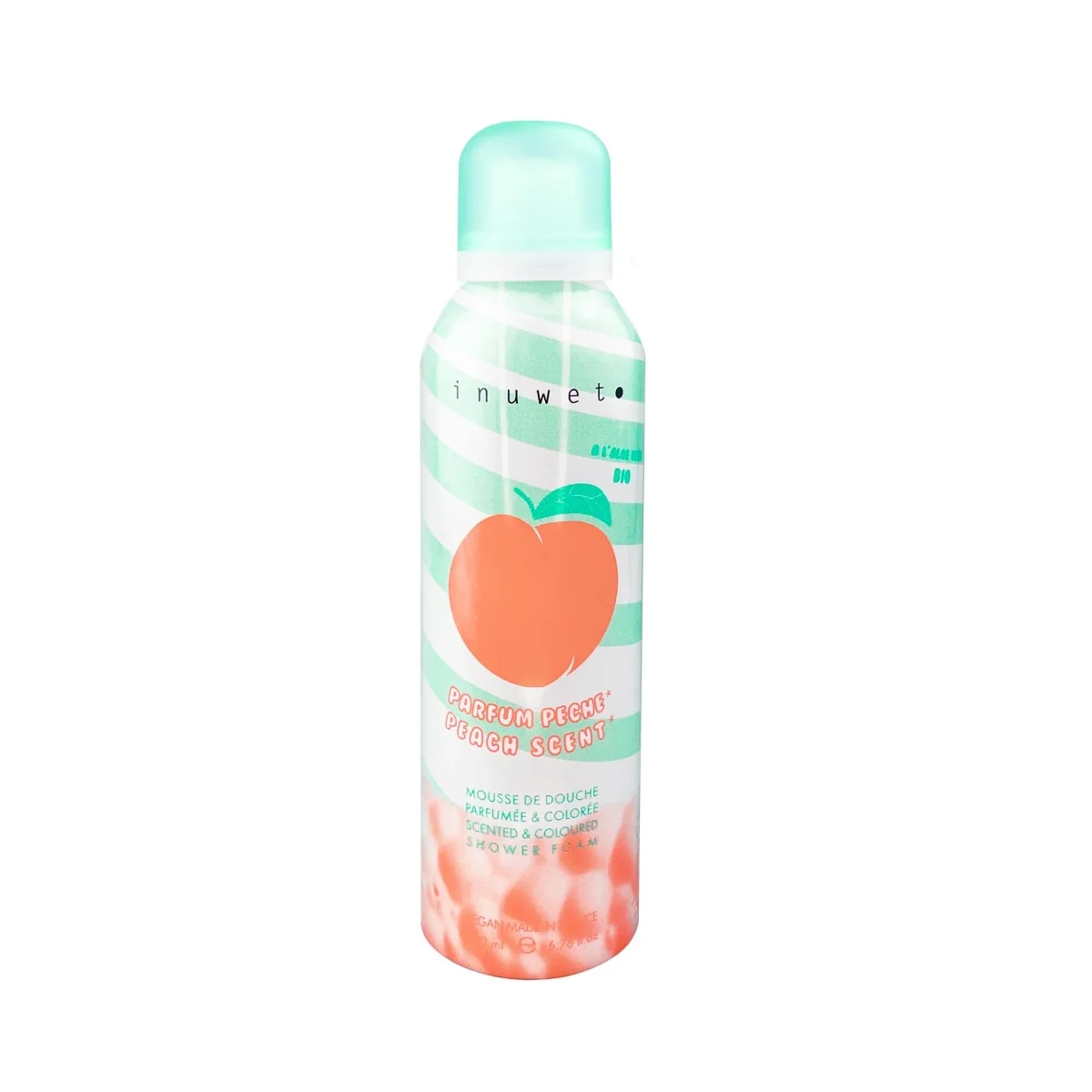 Spuma de baie cu parfum de piersica, 200ml, Inuwet