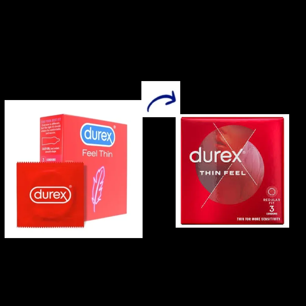 Prezervative Feel Thin, 3 Bucati, Durex