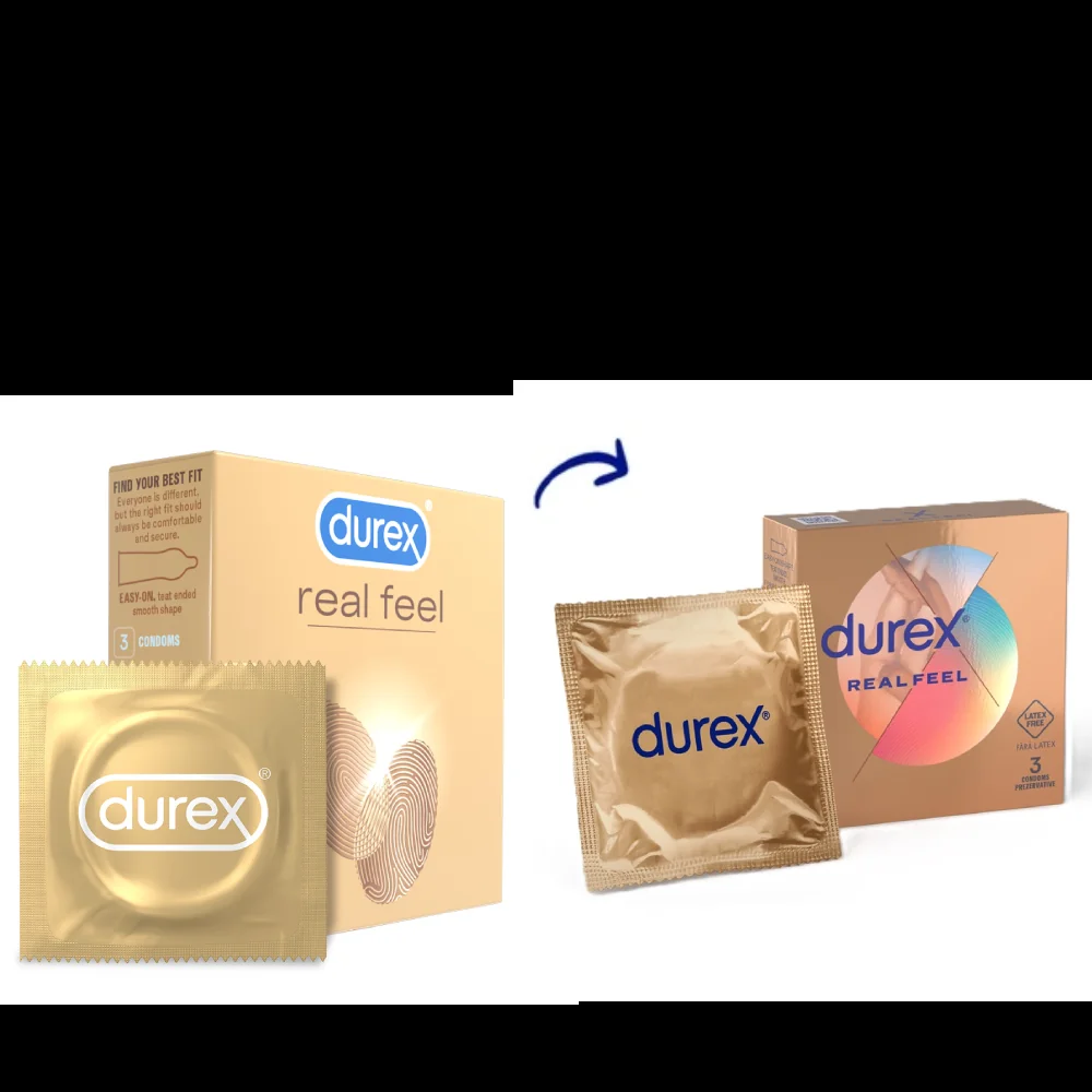 Prezervative Real Feel, 3 Bucăți, Durex
