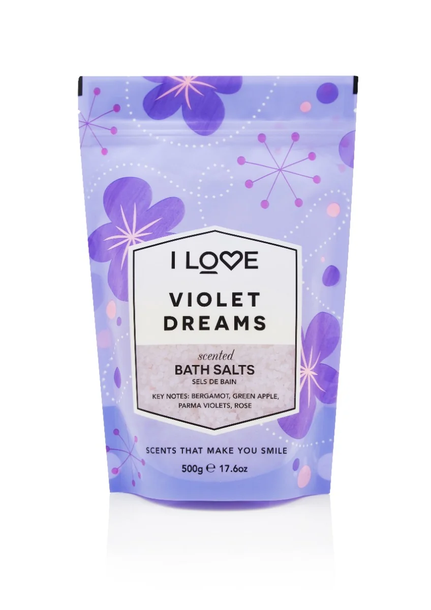 Sare de baie Violet Dream Signature, 500g, I Love Cosmetics
