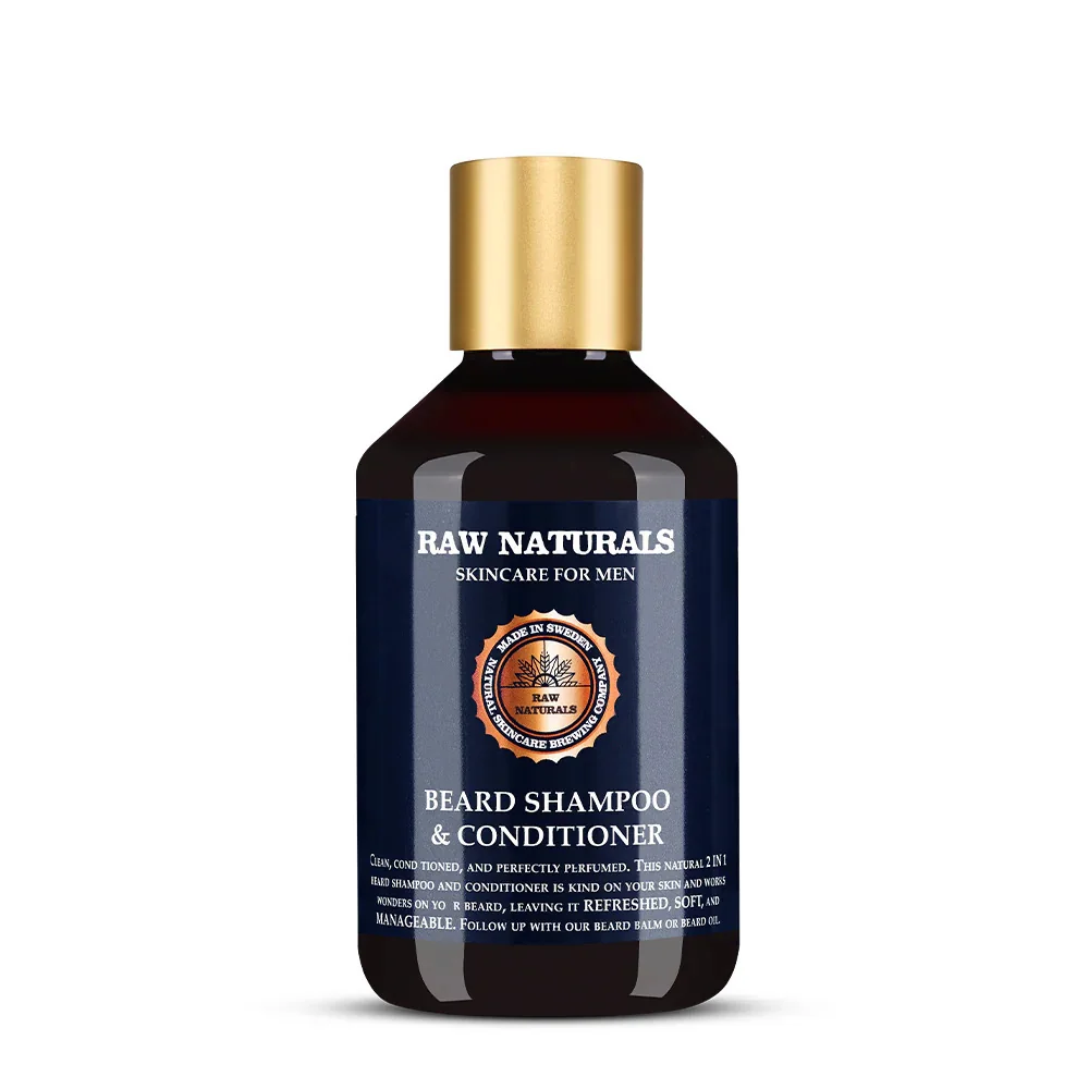 Sampon si balsam de barba, 250 ml, Raw Naturals