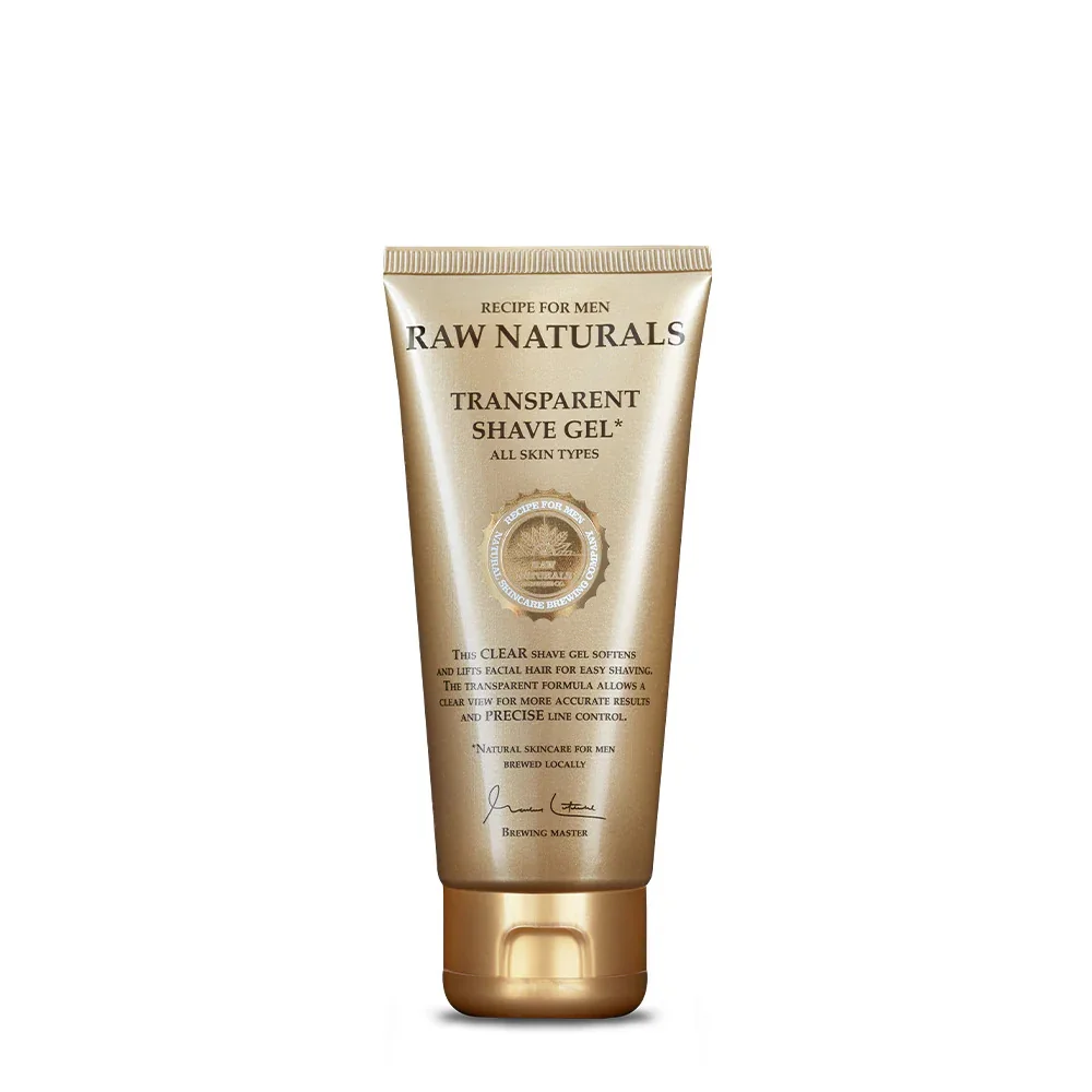 Gel de barbierit Transparent, 100 ml, Raw Naturals
