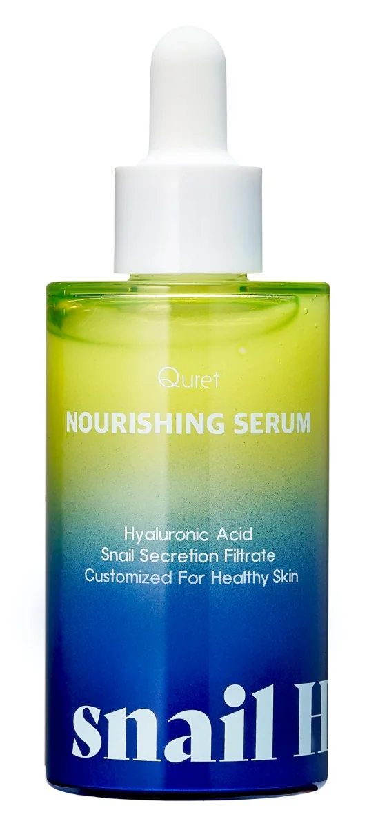 Ser facial nutritiv cu mucus de melc si acid hialuronic, 70ml, Quret