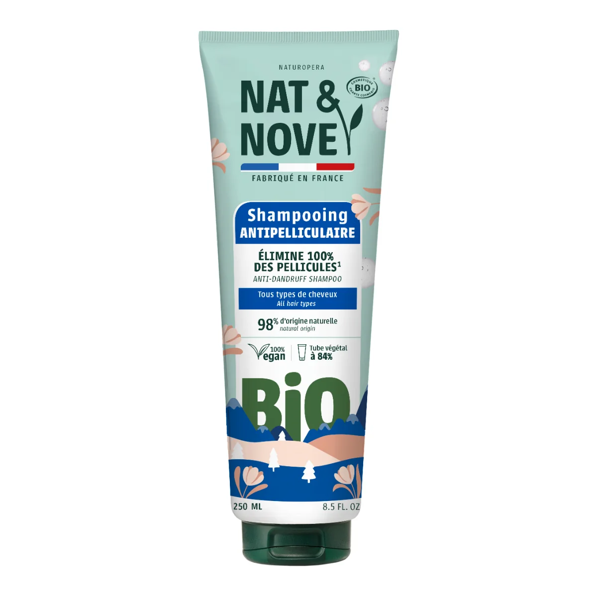 Sampon delicat pentru toate tipurile de par cu extract de galbenele Bio, 250ml, Nat&Nove