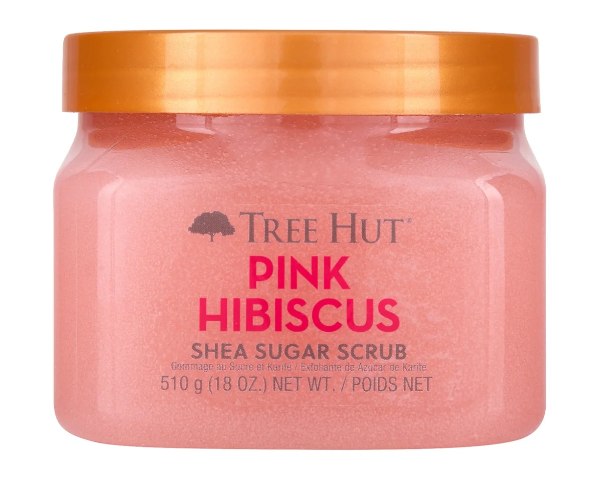 Scrub de corp Pink Hibiscus Shea Sugar, 510g, Tree Hut