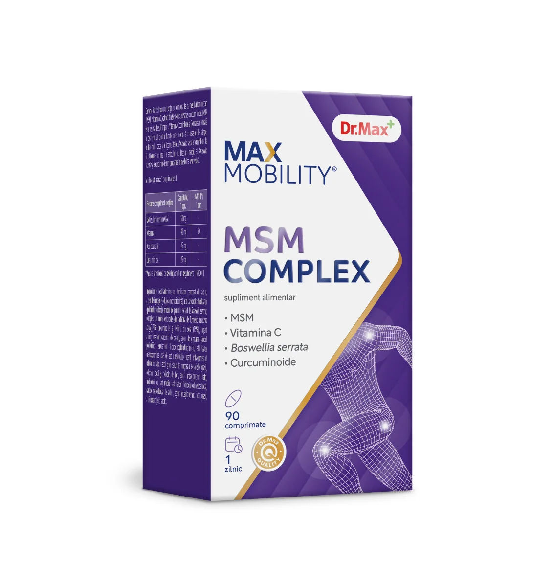 Dr. Max MSM Complex, 90 comprimate filmate
