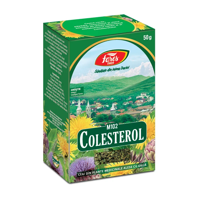 Ceai Colesterol M102, 50 g, Fares