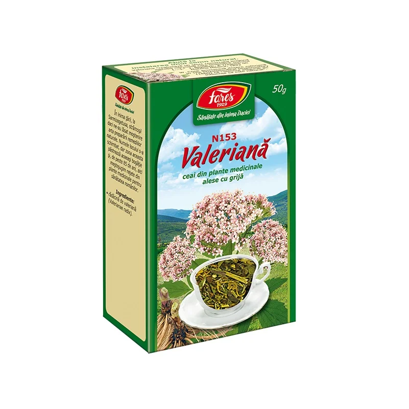 Ceai Radacina De Valeriana N153, 50g, Fares