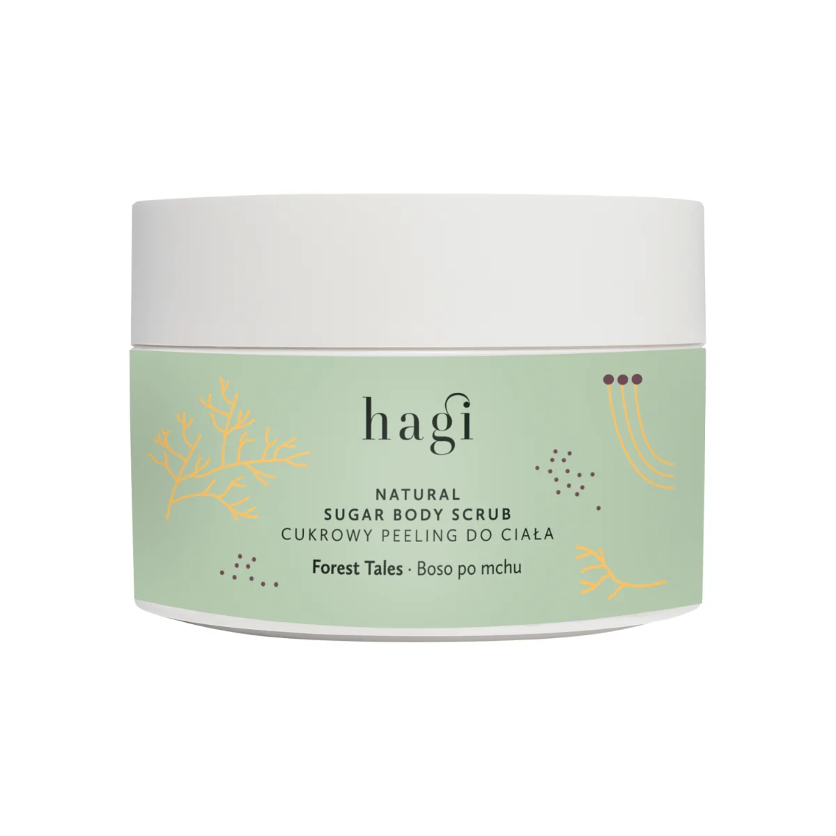 Scrub natural pentru corp cu zahar Forest Tales, 200g, Hagi