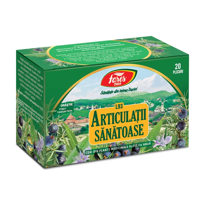 Ceai Articulatii Sanatoase L93, 20 Pliculete, Fares