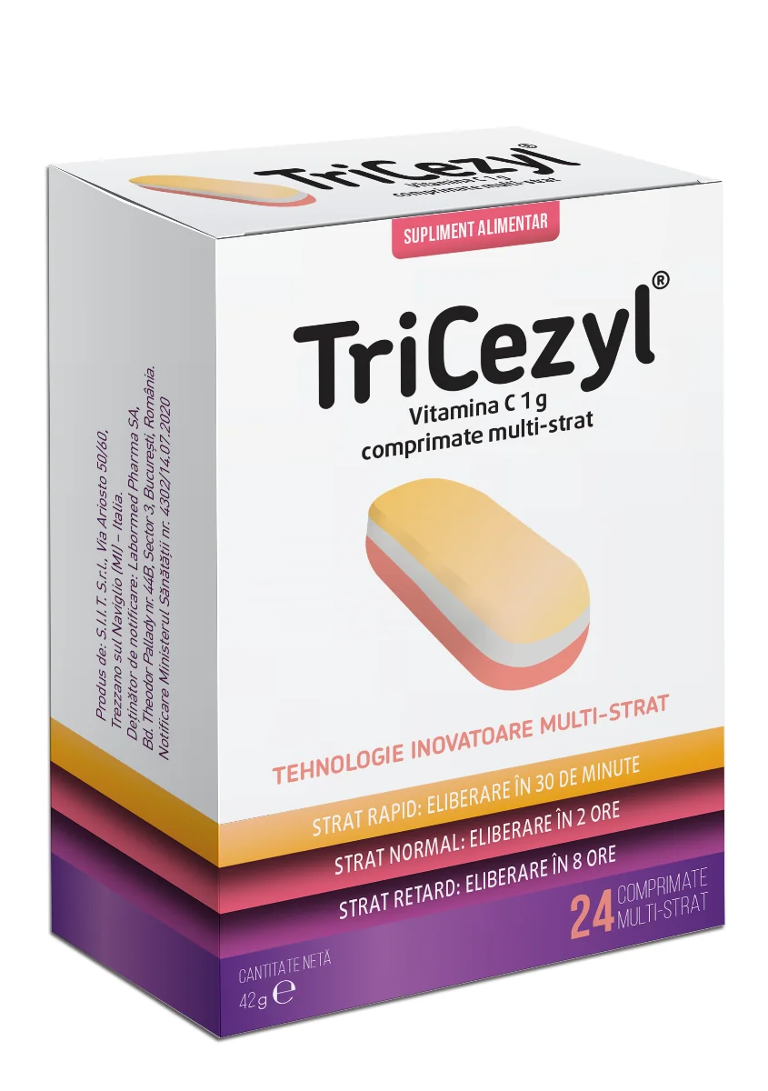 Tricezyl, 24 Comprimate Multi-Strat, Labormed