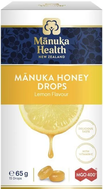 Dropsuri Cu Miere De Manuka MGO 400+ Si Lamaie, 65g, Manuka Health